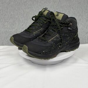 Salomon Kids X Reveal Mid CSWP Waterproof Boots Black Olive Sz 1.5 472835